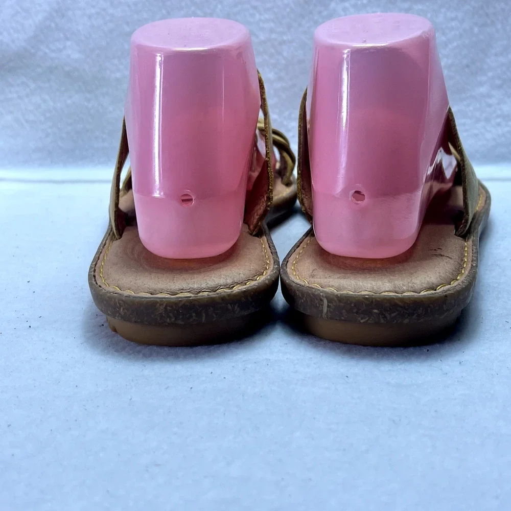 Born Shoes Sandals Women's Size 10 M Morena Yellow Sun Leather Slip on - Picture 6 of 12